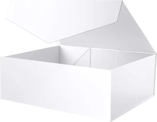 Vista 8 de Caja de regalo negra con ventana, caja de regalo magnética transparente para regalo, caja de propuesta de padrino de boda (10.5 x 7.5 x 3 pulgadas)