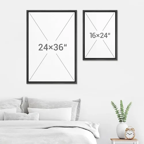 Vista 6 de SIGNWIN - 3 cuadros en lienzo enmarcados, modernos, elegantes, de textura de grano, pinos de montaña con niebla y naturaleza silvestre para sala