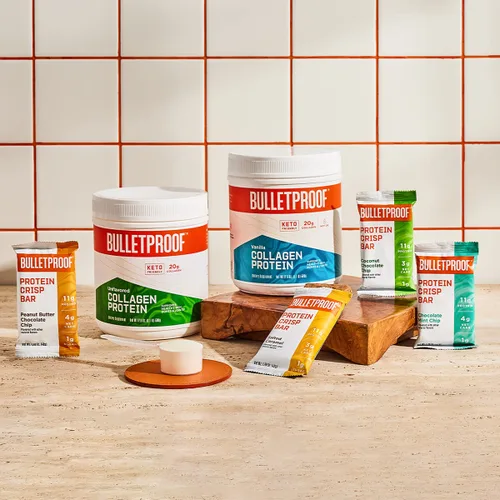 Vista 6 de Bulletproof Barras crujientes de proteína de chocolate de coco, 12 unidades, altas en proteínas, bajas en azúcar