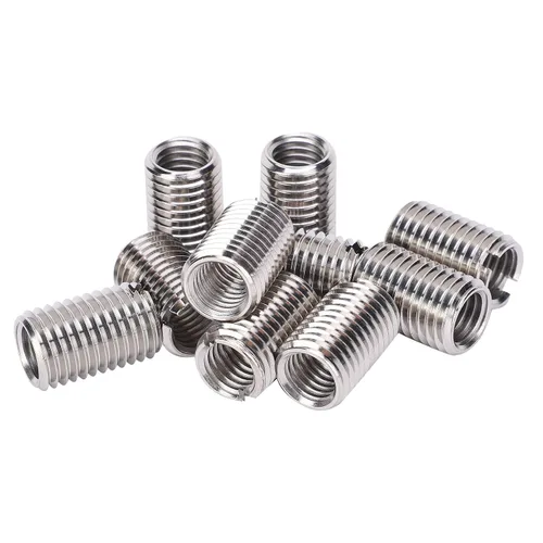 Vista 25 de 10 piezas de inserción de rosca autorroscante, tuerca reductora de acero inoxidable de 0.236 in hembra M3x0.0.197 in macho M5x0.0.315 in