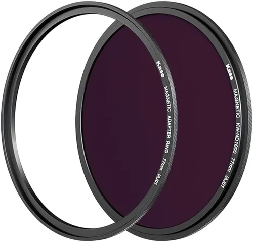 Vista 2 de Kase Wolverine ND1000 - Filtro magnético de densidad neutra (10 paradas) de 2.835 in con anillo adaptador de lente de 2.835 in para lente de cámara