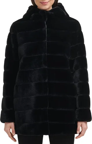 Vista 5 de Kenneth Cole Abrigo clásico de piel sintética de visón para mujer