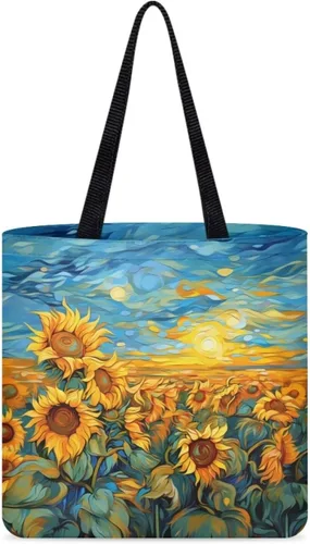 Vista 27 de Upetstory Bolsa de lona reutilizable para compras de comestibles