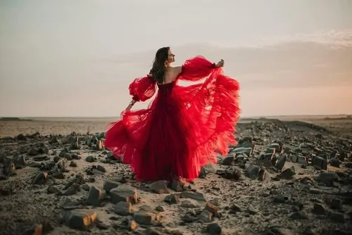Vista 8 de Vestidos de maternidad de tul para sesión de fotos, batas de hombros descubiertos, manga larga, lencería nupcial, baby shower, vestidos de embarazo