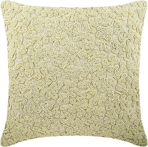 Vista 38 de The HomeCentric Funda de almohada color crema para sofá, funda de almohada moderna de 12 x 12 pulgadas, funda de almohada cuadrada de satén, funda