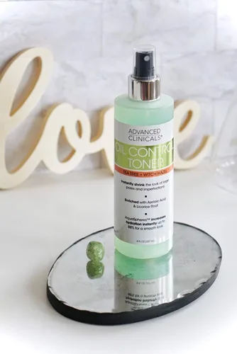Vista 2 de Advanced Clinicals Tónico facial purificador de niebla facial con control de aceite. Aceite de árbol de té hidratante no graso, tóner de hamamelis