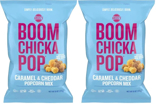 Vista 8 de Angie's BOOMCHICKAPOP - Palomitas de maíz con mezcla de caramelo y cheddar, 6 onzas