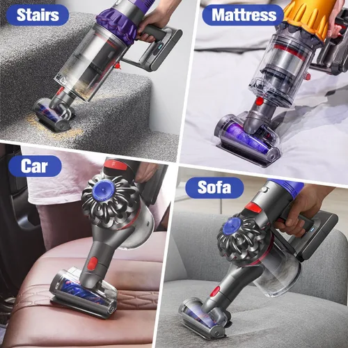 Vista 6 de FUNTECK Mini herramienta de tornillo para el cabello compatible con modelos Dyson V15 V11 V10 V8, accesorio de vacío antienredos ideal para recoger
