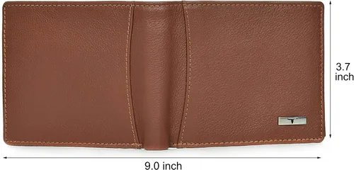Vista 6 de Urban Forest Sheldon - Cartera de piel con bloqueo RFID para hombre, Secoya con pluma, Cartera de dos pliegues