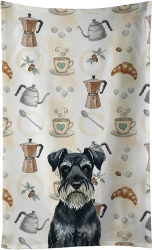 Vista 45 de Caroline's Treasures Afghan Hound - Toalla de cocina para barra de café, terciopelo frontal y lazo de algodón, lavable a máquina Sabueso afgano