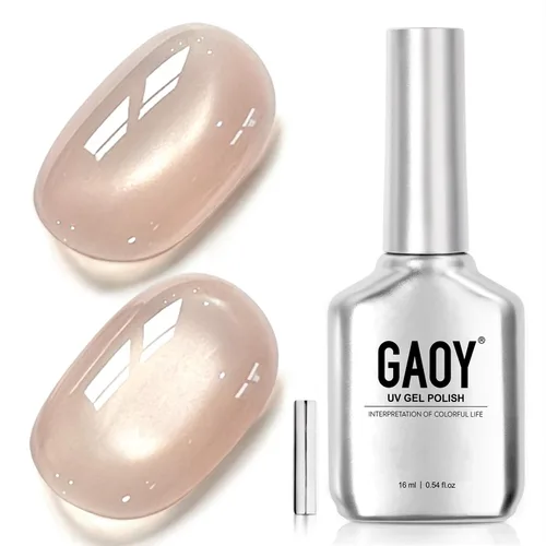 Vista 63 de GAOY Esmalte de uñas de gel Brown Cat Eye, 4629 azul ámbar, 0.5 fl oz Ámbar azul