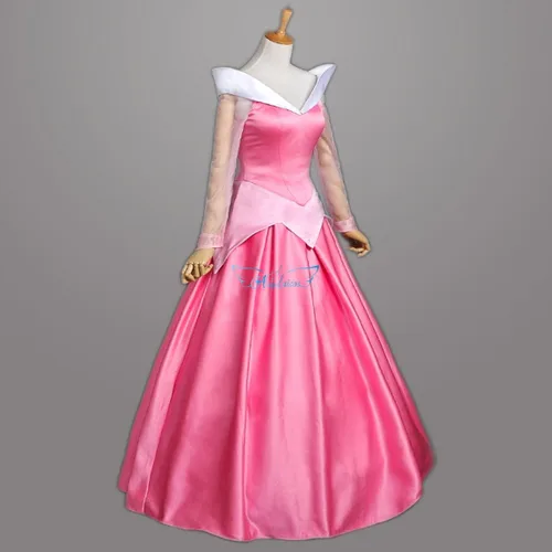 Vista 3 de Angelaicos Vestido de princesa de satén para mujer, disfraz de cosplay de Halloween