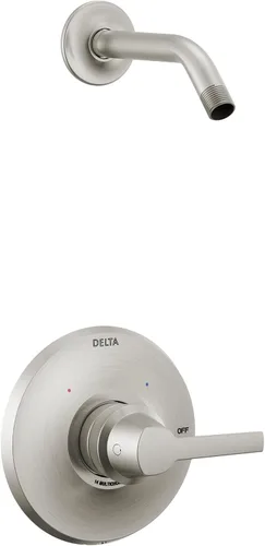 Vista 6 de Delta Faucet Galeon - Juego de grifo de ducha cromado de un solo mango, kit de molduras de ducha, accesorios de ducha, mango de ducha, cromado