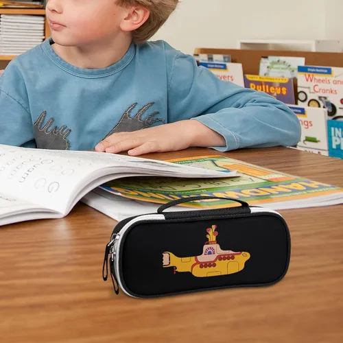 Vista 4 de Funny Submarine - Estuche portátil para lápices, bolsa de maquillaje, bolso de mano