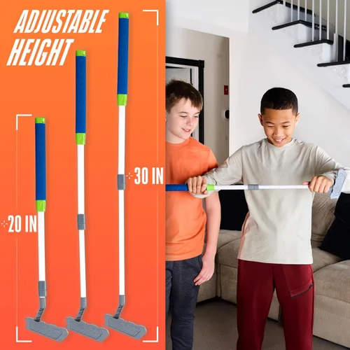 Vista 6 de Juego de golf NERF Pivot Putt – Dispara automáticamente las pelotas de golf – 3 modos de juego – Modo de giro para juego de desafío