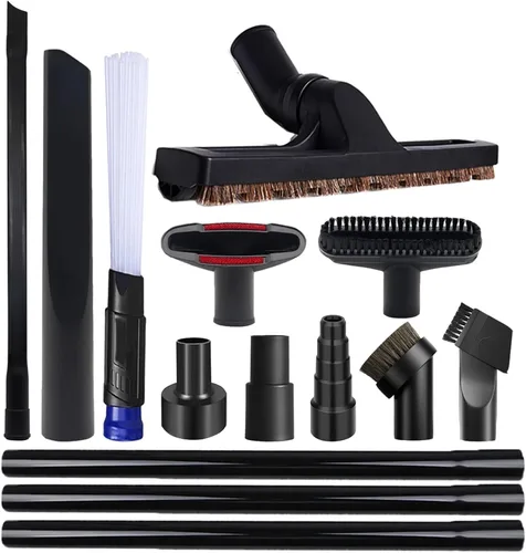 Vista 9 de Kit de 11 piezas universales de accesorios para aspiradora de 1 1/4" para accesorios de aspiradora de taller con accesorios de cepillo