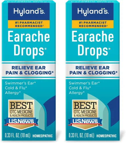 Vista 10 de Hyland's Gotas para el dolor de oído, alivio natural del oído de nadador, resfriado y gripe, síntomas de alergia, a partir de 4 años, día y noche