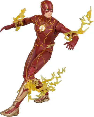 Vista 2 de McFarlane Toys The Flash Speed Force Variant (The Flash Movie) 7 Figuras Store Etiqueta de oro exclusiva