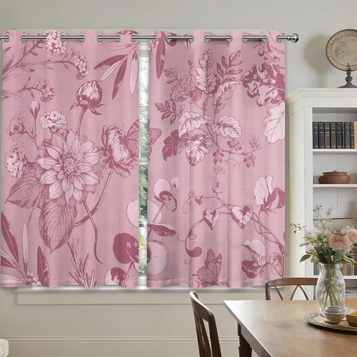 Vista 38 de Cortinas opacas negras y doradas, cortinas modernas de mediados de siglo para dormitorio, sala de estar, 63 pulgadas de largo, juego de 2 paneles