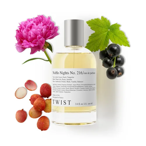 Vista 124 de Twist - Addicted No. 3 - Eau De Parfum inspirado en Y. Black Opium, Perfume de larga duración para mujer, Ámbar y Vainilla, Vegano, Ingredientes