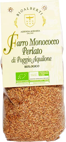 Vista 11 de Orzo de cebada orgánica - Granja familiar Bio Alberti, Poggio Aquilone, Umbría - 14.1 oz