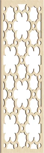 Vista 17 de 9 3/8"W x 24 3/8"H x 1/4"T Southgate Decorativos Paneles De Pared De Madera Calado, Abedul