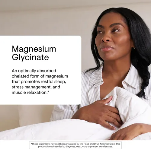 Vista 3 de THORNE - Glicinato de magnesio - Apoya el sueño reparador, la relajación muscular, la salud del corazón y el metabolismo* - Cápsulas de magnesio