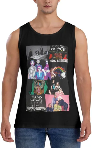 Vista 8 de Camiseta sin mangas de algodón para hombre, camiseta sin mangas para hombre, camiseta de gimnasio para hombre, camiseta de entrenamiento para hombre