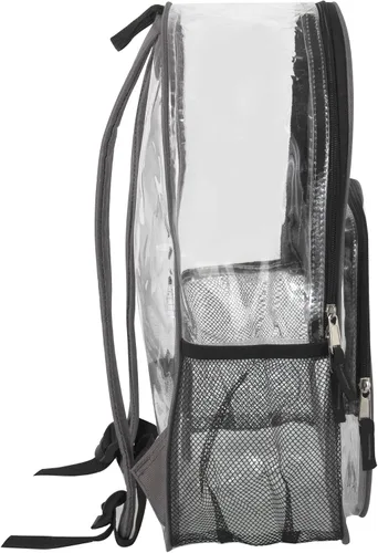 Vista 5 de Summit Ridge Mochila transparente impermeable con bolsillos, aprobada para estadios, resistente y transparente