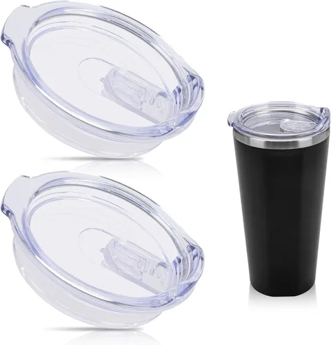 Vista 8 de Tapa de repuesto de 16 onzas para vaso Corkcicle, doble sellado a prueba de derrames, parte superior de repuesto compatible con taza de café de 1