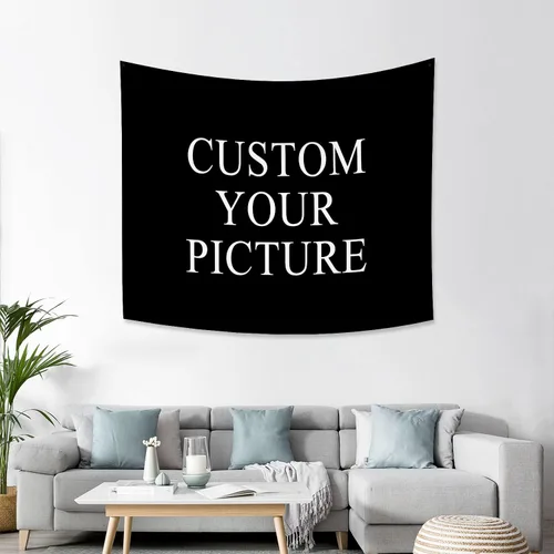 Vista 6 de Canessioa Tapiz personalizado para cargar imágenes personalizadas, tapiz personalizado, pancarta, logotipo, diseño de texto, tapiz para colgar