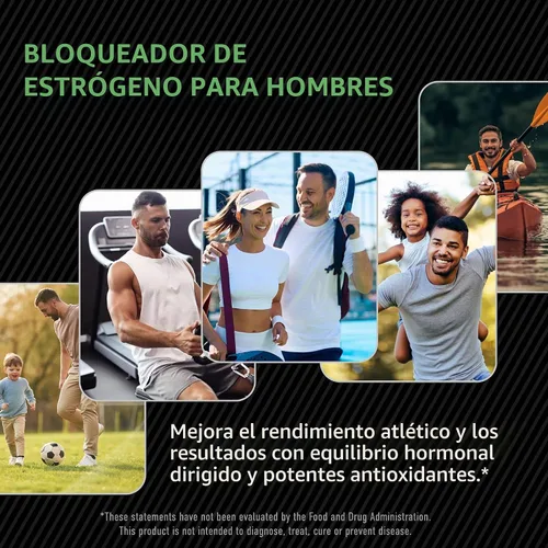 Vista 3 de Suplemento DIM para hombres 300 mg, bloqueador de estrógeno e inhibidor