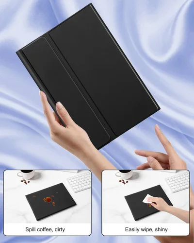 Vista 6 de EAMPANG Funda con teclado Trackpad Mouse para Samsung Galaxy Tab S10+ Plus/S9 FE+ Plus/S9+ Plus/S8+ Plus/S7 FE/S7+ Plus 12.4 pulgadas, Smart