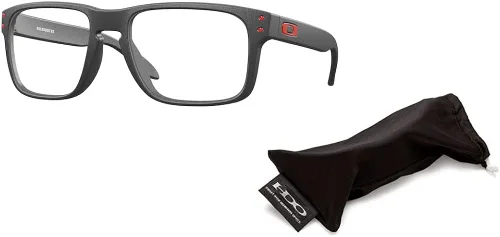 Vista 3 de Oakley Holbrook - Lentes cuadrados OX8156 para hombre + paquete con kit de gafas de diseñador iWear