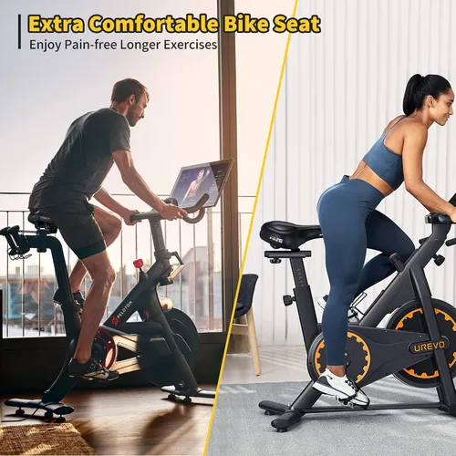 Vista 5 de DAWAY C50 - Asiento de bicicleta cómodo de gran tamaño, repuesto extra ancho con cojín de espuma viscoelástica para hombres y mujeres, cómodo