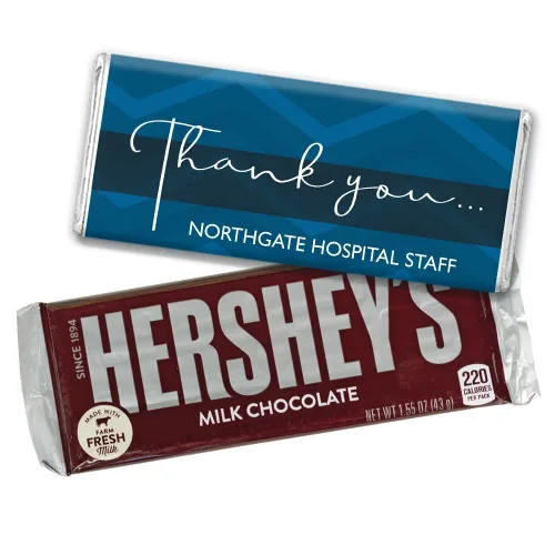 Vista 13 de Thank You Candy Barras de chocolate personalizadas (paquete de 12) - Rosa brillante