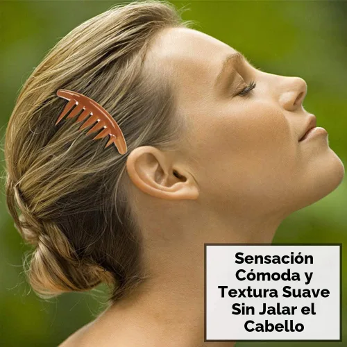 Vista 6 de 24 piezas de 7 dientes de giro francés peine de plástico para el cabello para el cabello de las mujeres y las niñas (negro y marrón)