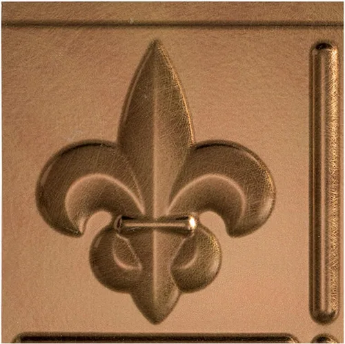 Vista 8 de FASÄDE Fleur-de-lis - Panel decorativo de vinilo decorativo para salpicaduras de 18 x 24 pulgadas en cobre piedra lunar (paquete de 5)