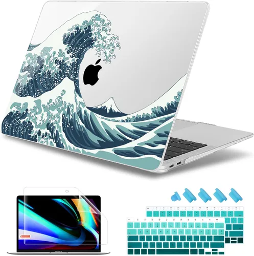 Vista 24 de May Chen Funda compatible con MacBook Air de 13 pulgadas 2022 2021, versión 2020-2018 Modelo: M1 A2337 A2179 A1932, carcasa rígida de plástico