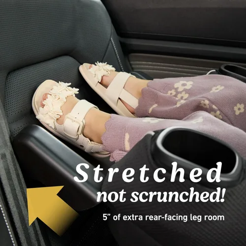 Vista 3 de Asiento de coche convertible para bebé Graco Extend2Fit, orientación hacia atrás y hacia adelante, panel de extensión ajustable para mayor espacio