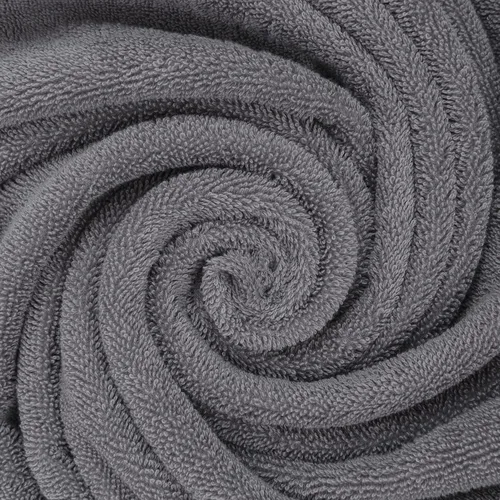 Vista 5 de Alpine Swiss Juego de toallas 100% algodón, 2 piezas, suaves y absorbentes, 500 GSM, toallas faciales de 13 x 13 pulgadas, color gris