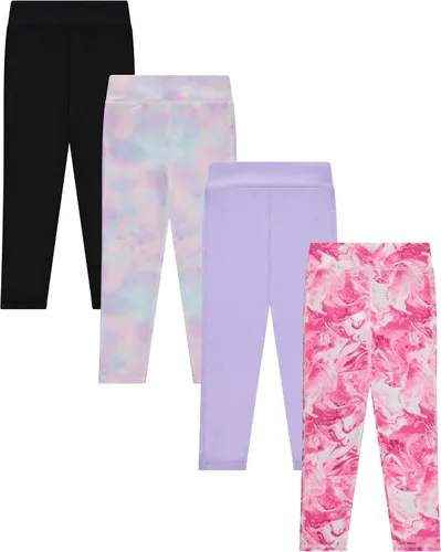 Vista 14 de BTween Paquete de 4 leggings para niñas, ejercicio, mallas deportivas con cintura ancha para niñas Basc1