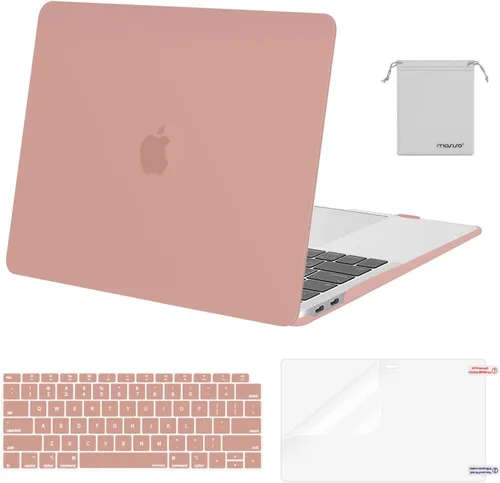 Vista 14 de MOSISO - Funda rígida y de plástico compatible con MacBook Air de 13 pulgadas versión 2022, 2021-2018, A2337 M1 A2179 A1932; con cubierta