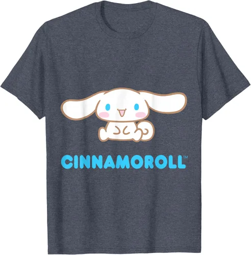 Vista 89 de Cinnamoroll Character Front and Back T-Shirt S Negro