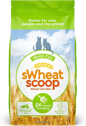 Vista 9 de swheat Scoop fast-clumping all-natural Aserrín para gatos