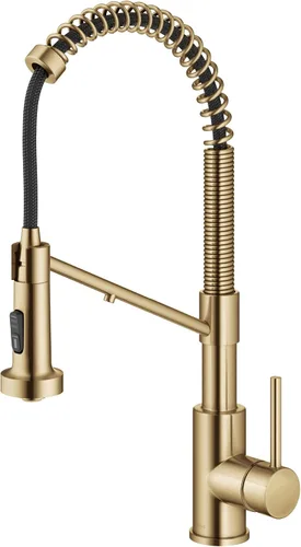 Vista 20 de Kraus Bolden 2-en-1 Grifo de cocina de estilo comercial con filtro de agua monomando extraíble para ósmosis inversa o sistema de filtración de agua
