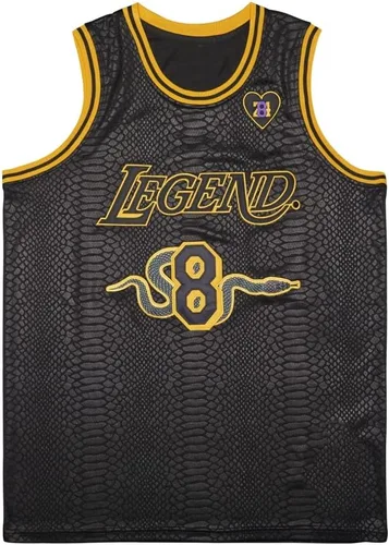 Vista 2 de LEGEND 8 LEGACY24 Legend 8 24 - Camiseta de baloncesto de piel de serpiente negra para hombre