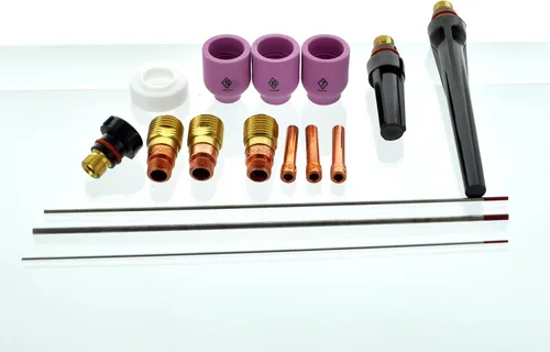 Vista 3 de CK SGL-KITM Kit de accesorios TIG, lente de gas rechoncho, 4GL, 1/16, 3/32, 1/8