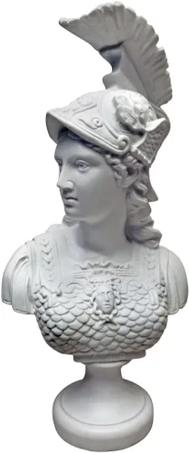 Vista 13 de Design Toscano PD72519 Busto escultórico de resina de mármol consolidado de Diana de Versalles, blanco