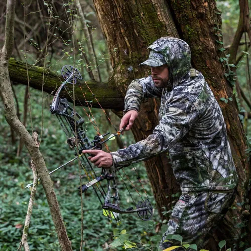 Vista 3 de Kodiak - Chaqueta de camuflaje para todas las estaciones, impermeable, resistente al viento, ultra silenciosa